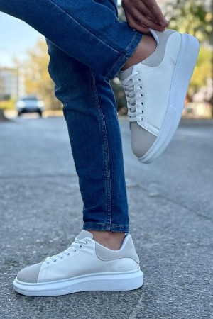 Luis Toronto LT109 Beyaz Gri Süet Erkek Sneaker Luis Toronto LT109 Beyaz Gri Süet Erkek Sneaker
