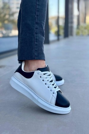 Luis Toronto LT109 Beyaz Siyah Cilt Beyaz Taban Erkek Sneaker Luis Toronto LT109 Beyaz Siyah Cilt Beyaz Taban Erkek Sneaker