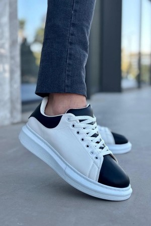 Luis Toronto LT109 Beyaz Siyah Cilt Beyaz Taban Erkek Sneaker Luis Toronto LT109 Beyaz Siyah Cilt Beyaz Taban Erkek Sneaker