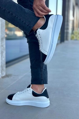 Luis Toronto LT109 Beyaz Siyah Cilt Beyaz Taban Erkek Sneaker Luis Toronto LT109 Beyaz Siyah Cilt Beyaz Taban Erkek Sneaker