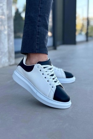 Luis Toronto LT109 Beyaz Siyah Cilt Beyaz Taban Erkek Sneaker Luis Toronto LT109 Beyaz Siyah Cilt Beyaz Taban Erkek Sneaker