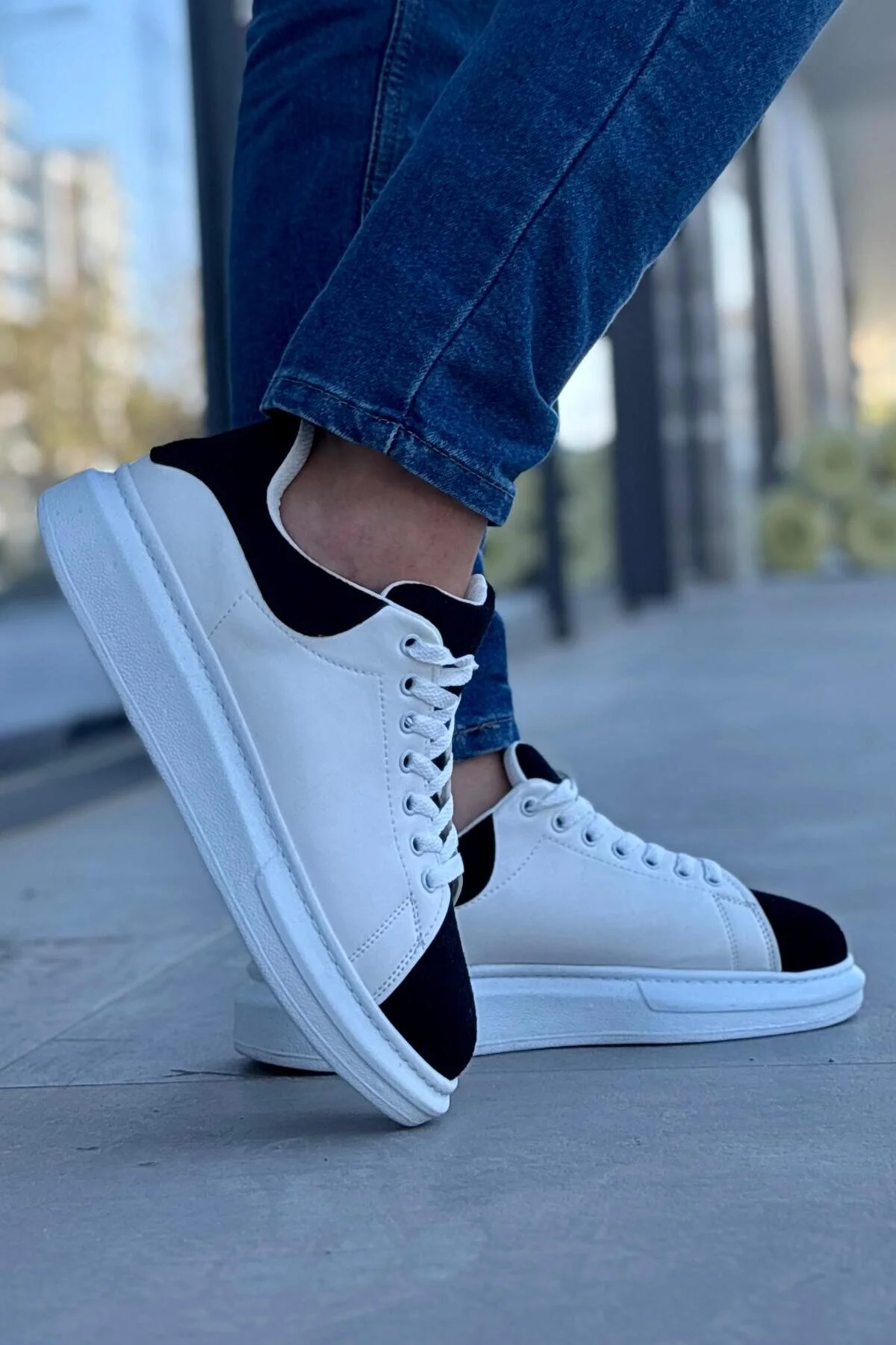 Luis Toronto LT109 Beyaz Siyah Süet Erkek Sneaker Luis Toronto LT109 Beyaz Siyah Süet Erkek Sneaker