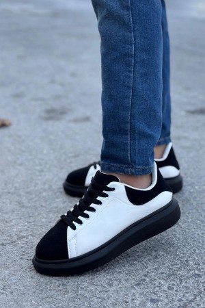 Luis Toronto LT109 Beyaz Siyah Süet Siyah Taban Erkek Sneaker Luis Toronto LT109 Beyaz Siyah Süet Siyah Taban Erkek Sneaker