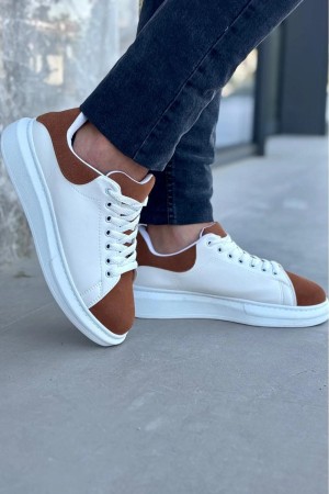 Luis Toronto LT109 Beyaz Taba Süet Erkek Sneaker Luis Toronto LT109 Beyaz Taba Süet Erkek Sneaker